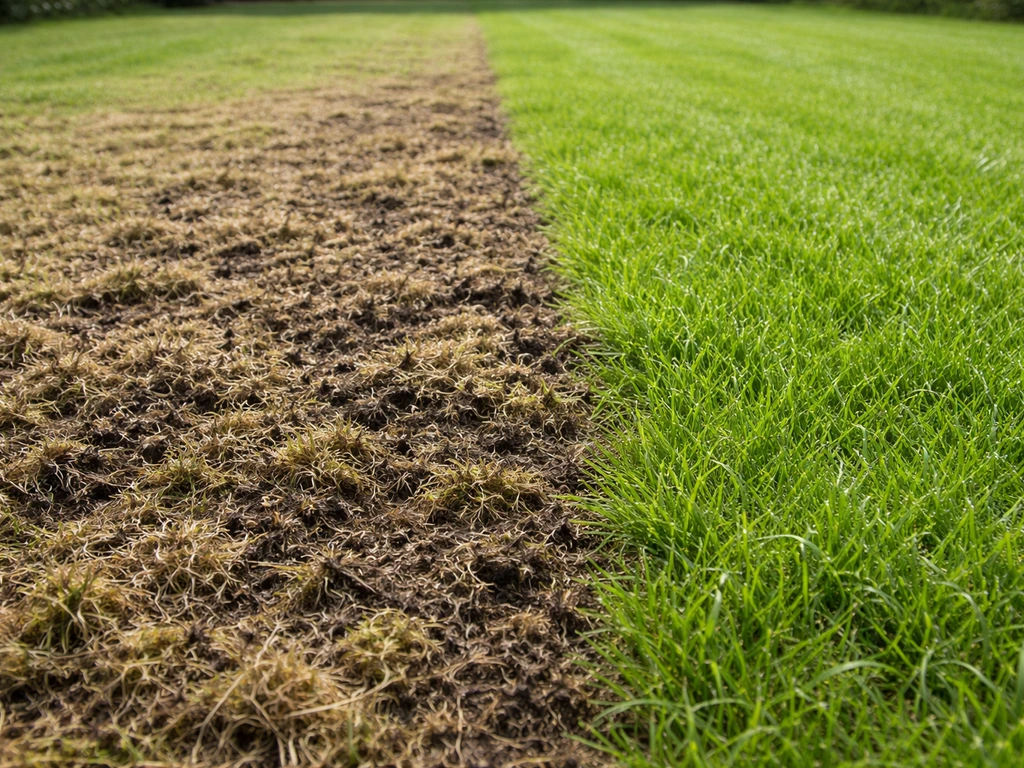 Verticuteren droog of nat gras: beslisroute en nazorg
