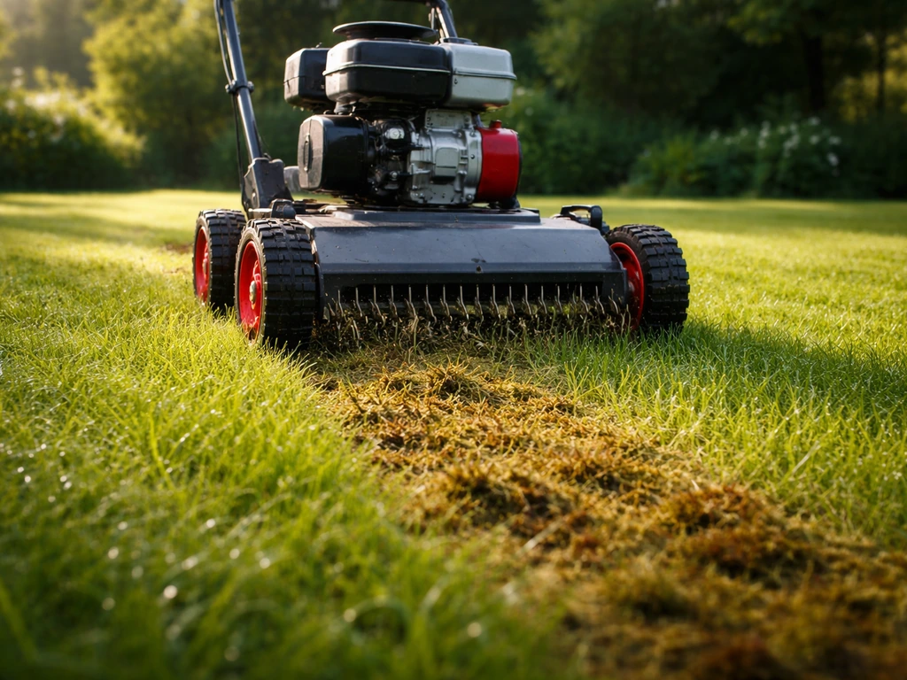 Verticuteren als het gras nat is: zo doe je het veilig
