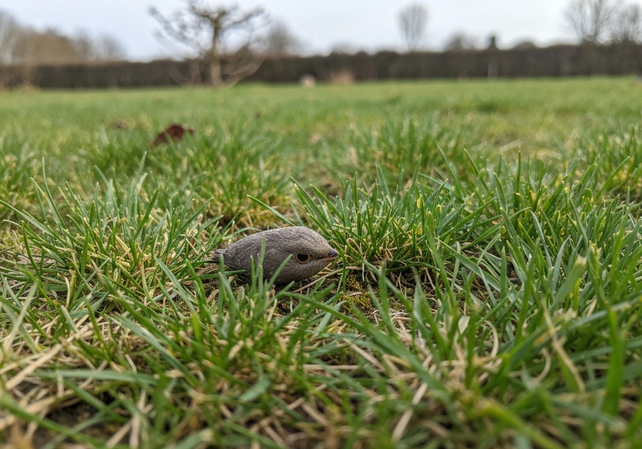 Voorjaarsgras: frisse sprieten groeien naast vergeelde plekken, mesten voor herstel en opbouw.